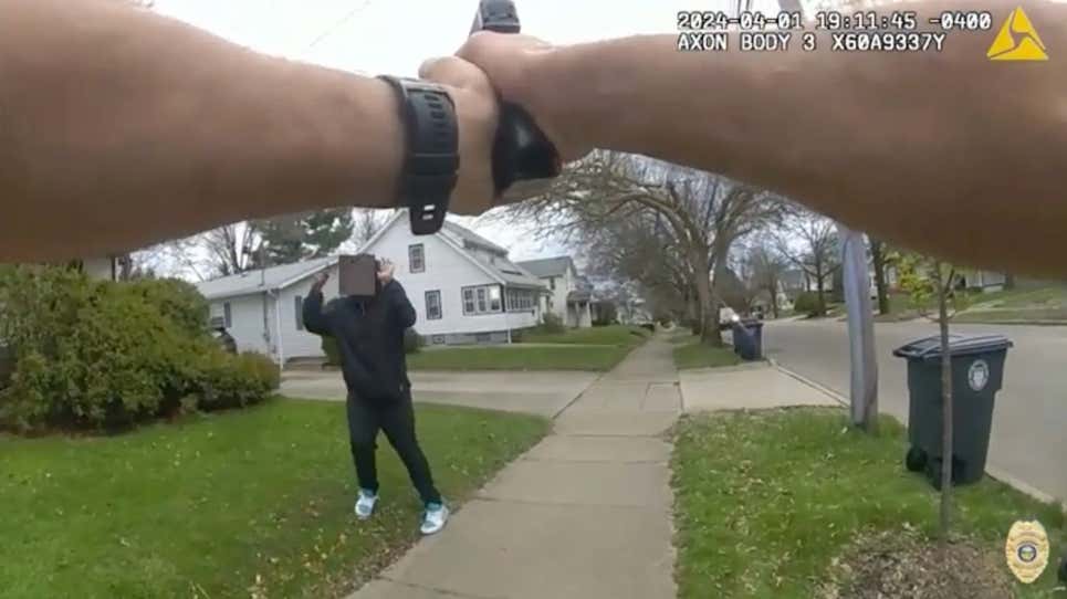 Image for Disturbing Viral Video Shows Troubled Ohio Cop Shooting Black Teen Playing With a Fake Gun, and His Family Demands Answers