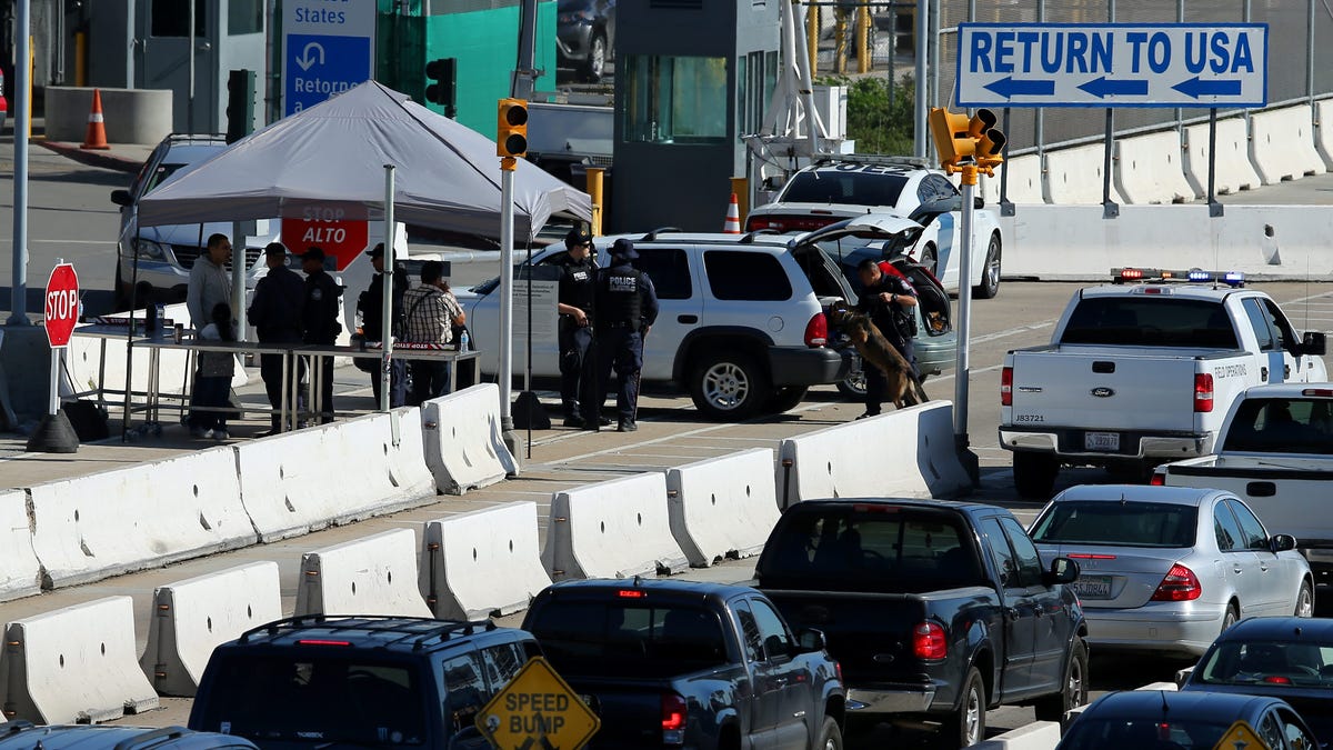 San Ysidro, the busiest land border crossing in the world connecting ...