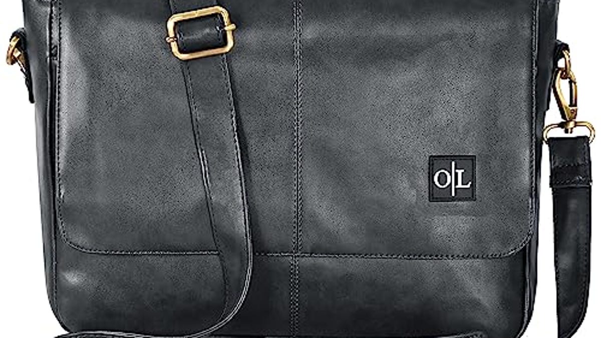 Oak Leathers Leather Messenger Bags | Black | Multiple Compartments ...