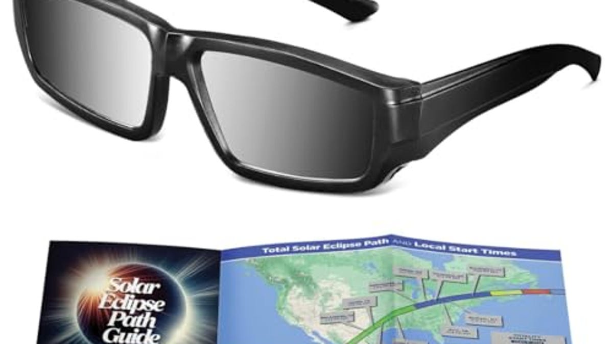 Medical king Solar Eclipse Glasses Approved 2024 (1 pack) CE and ISO Certified Safe Shades for Direct Sun Viewing + Bonus Eclipse Guide With Map, Now 20% Off