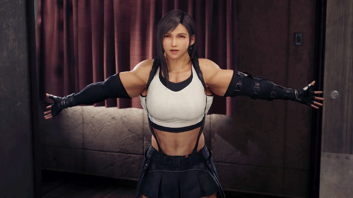 Final Fantasy VII Mod Gives Aerith, Tifa, and Yuffie a Fierce Makeover as Muscle Mommies