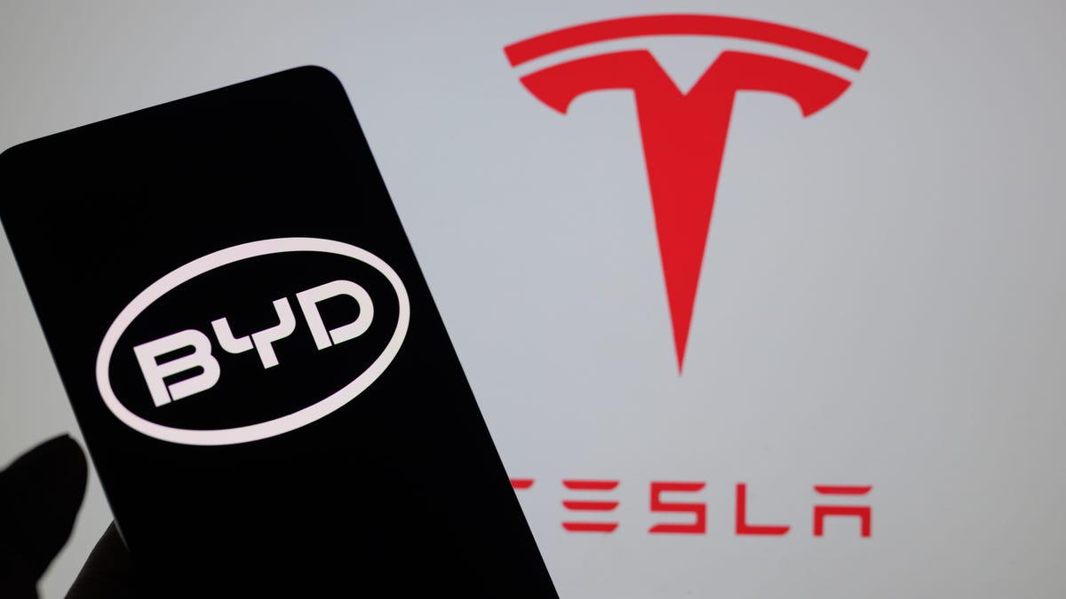 Tesla stock is tumbling. Blame BYD