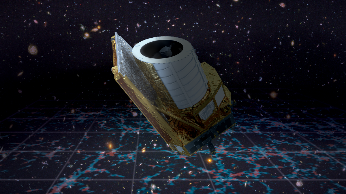 Первый взгляд на темную вселенную с помощью телескопа Евклида