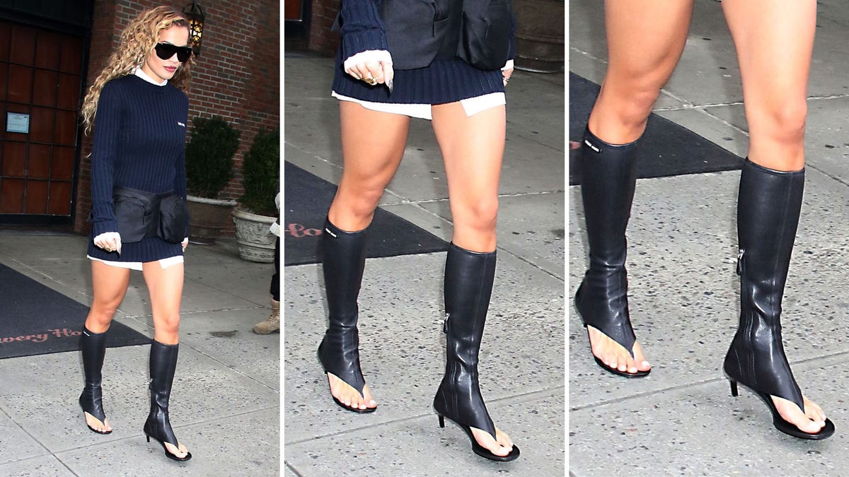 Celebrities Wearing Miu Miu's Controversial Thong Boots