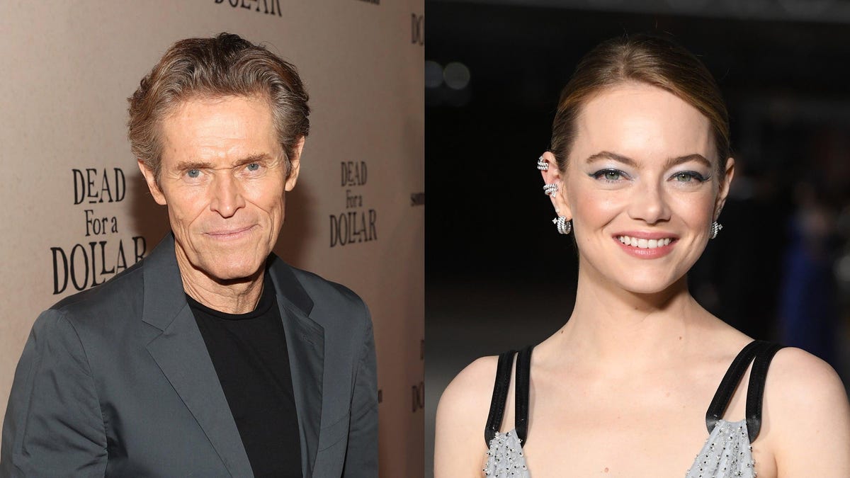 Willem Dafoe made Emma Stone slap him 20 times on 'And' set