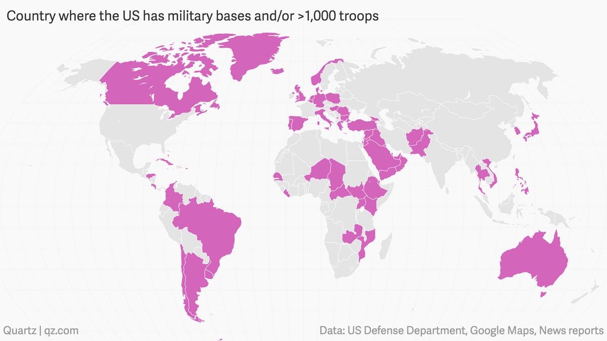 Countries With The Most Military Bases In The World