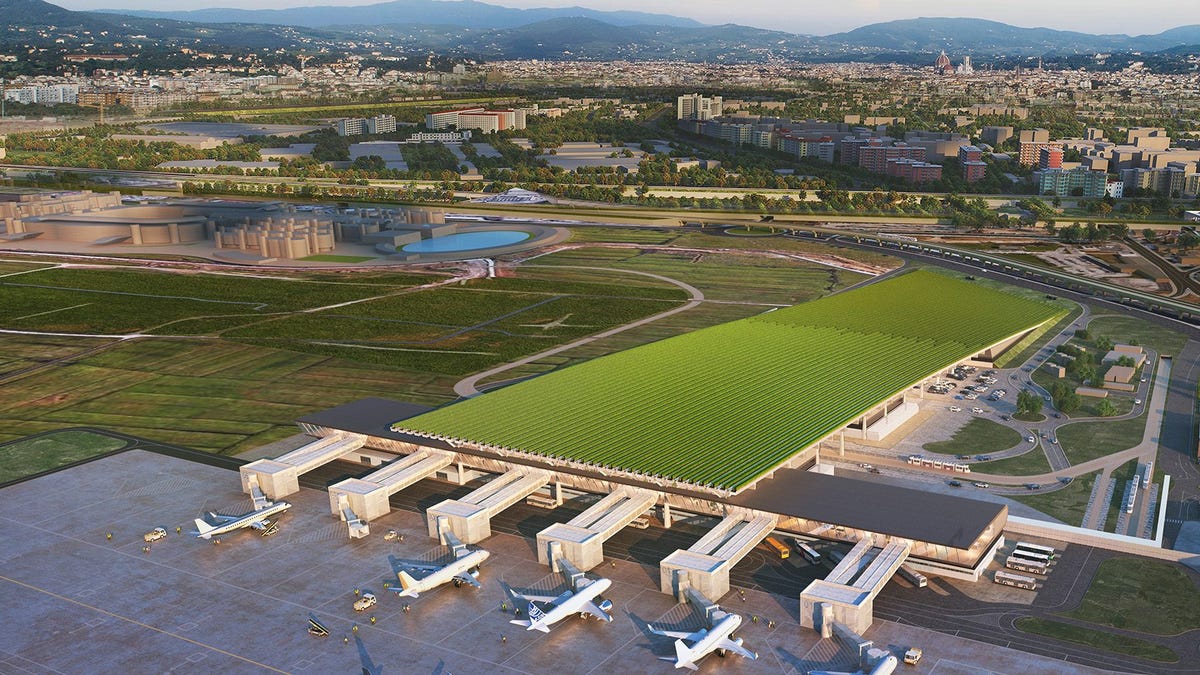 Photo of Italian Airport Will Characteristic 19-Acre Winery On Terminal Roof