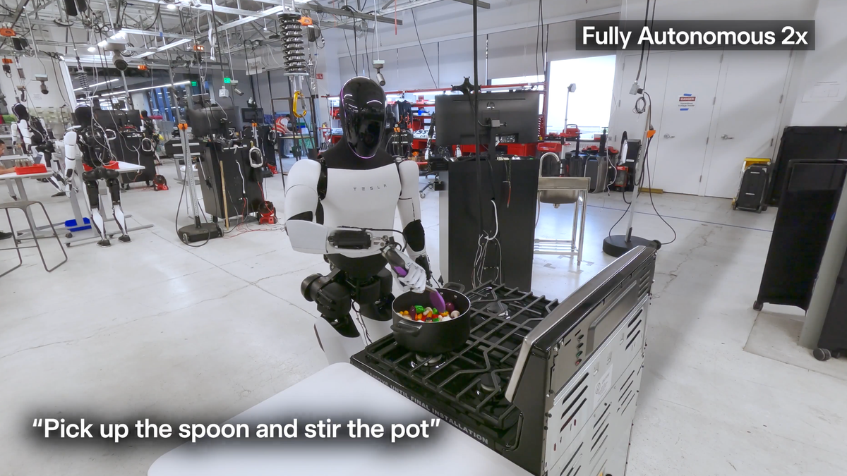 Elon Musk gushes over Optimus robot as Tesla shows off its ability to learn from humans