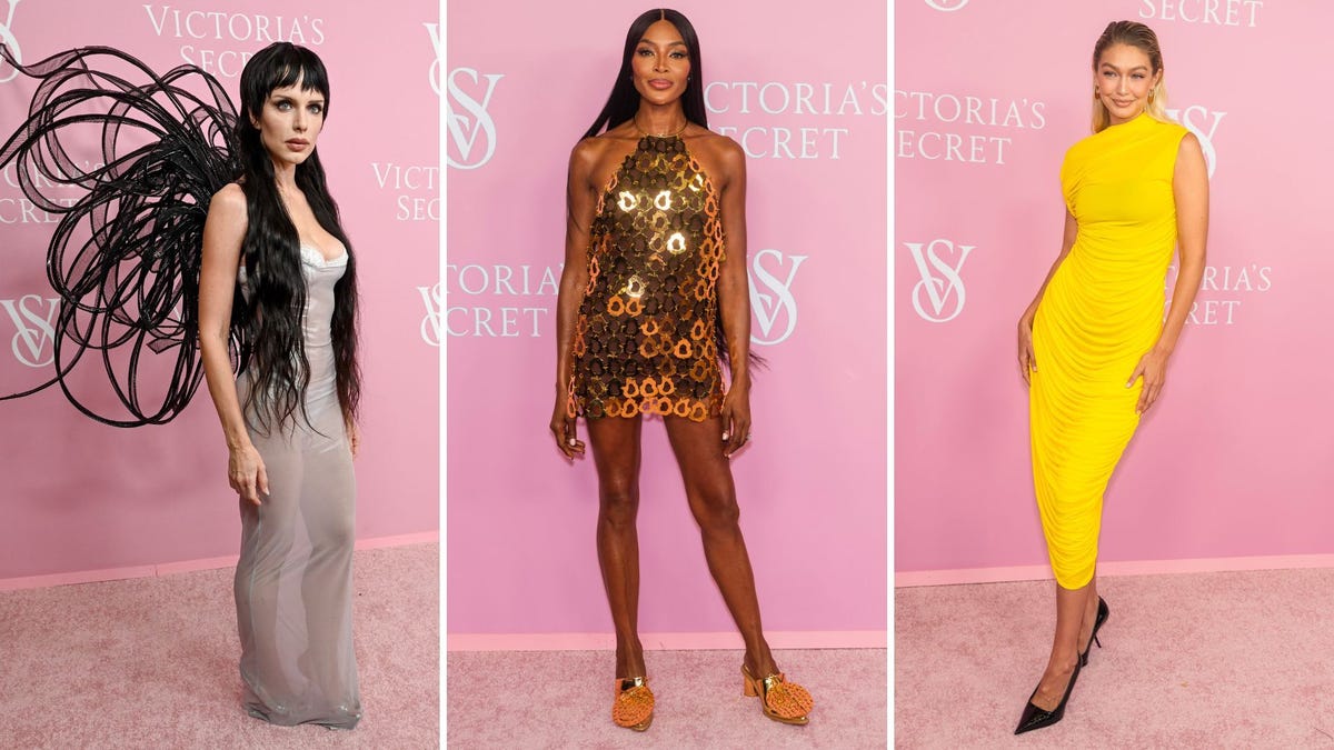 Victoria's Secret Fashion Show 2023 Pink Carpet Celebrity Style