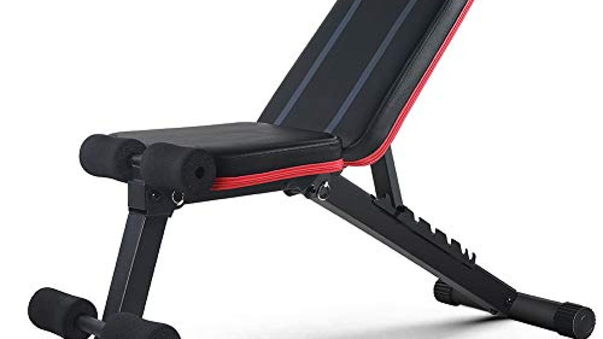 PASYOU Adjustable Weight Bench Full Body Workout Multi Purpose