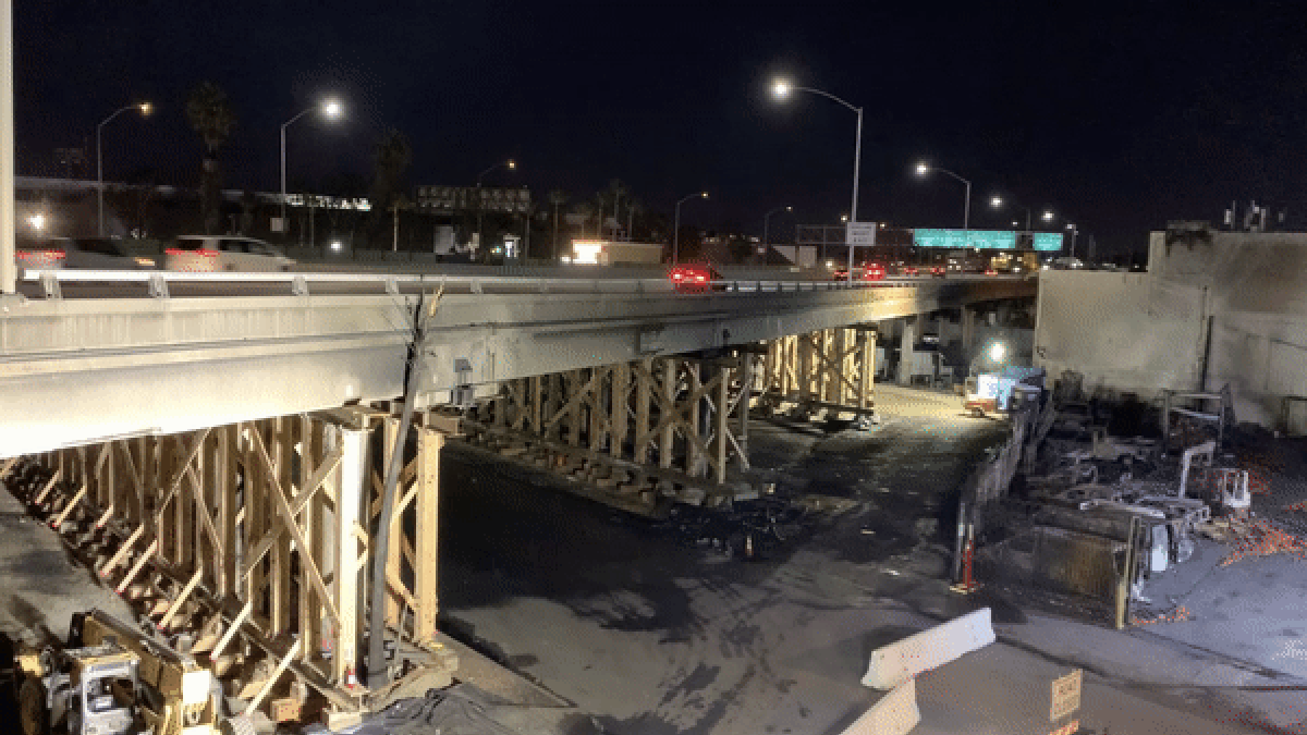 LA Freeway Reopens Ahead Of Schedule But Still Looks Sketchy