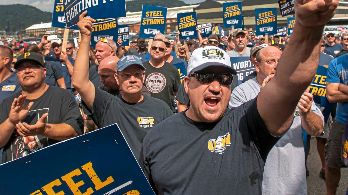 United Steelworkers union endorses Biden, giving him more labor support