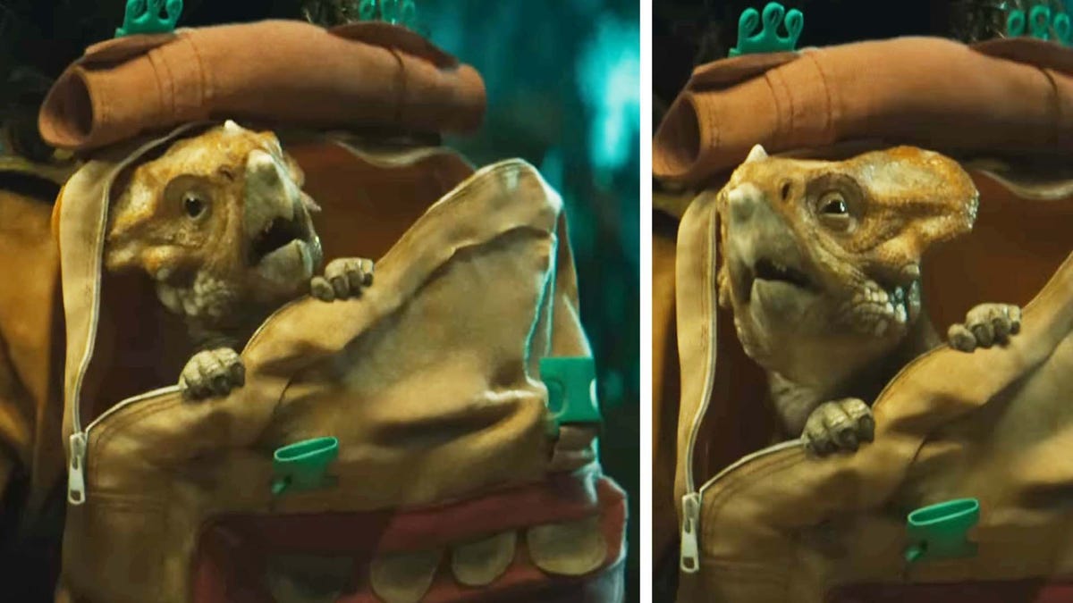 Jurassic World Rebirth's Last Trailer Reveals Super-Cute Backpack Dino