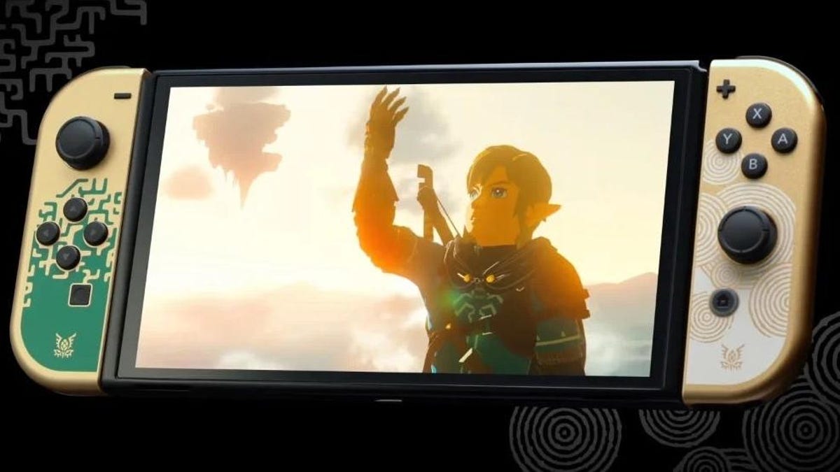 Nintendo switch oled the legend of zelda: lágrimas da edição do