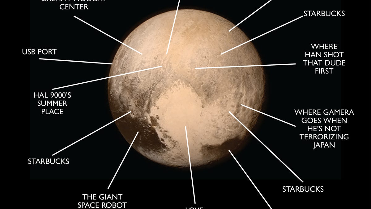 Official map of Pluto