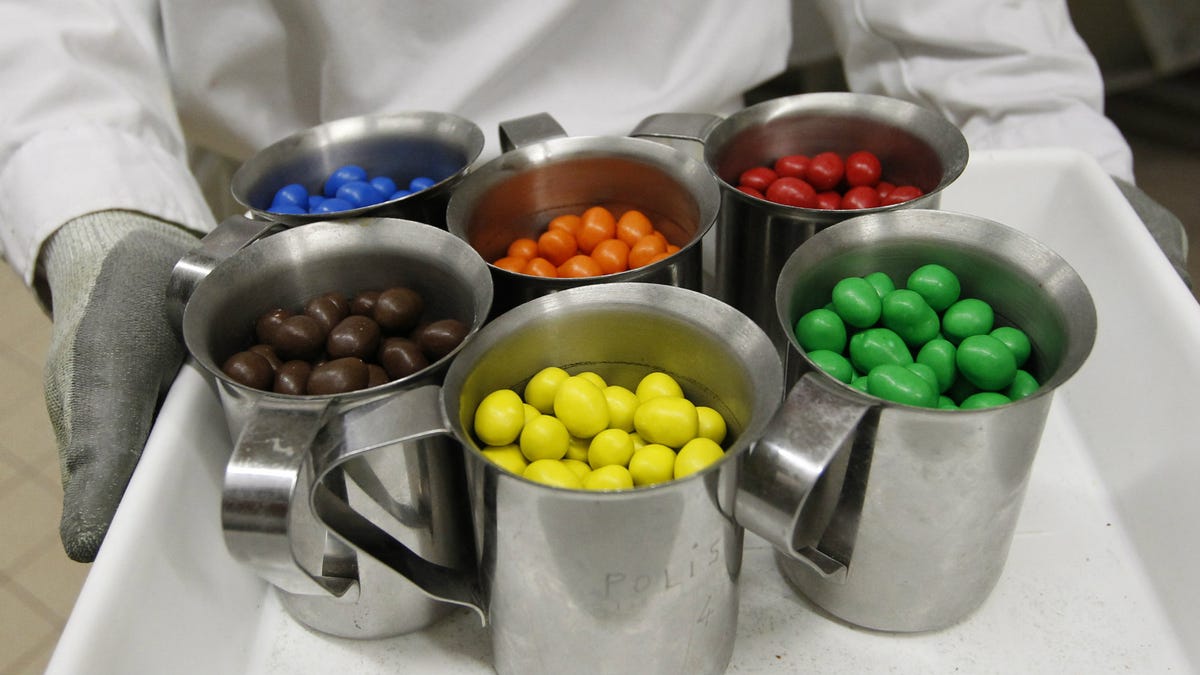 The color distribution of M&Ms, as determined by a PhD in statistics