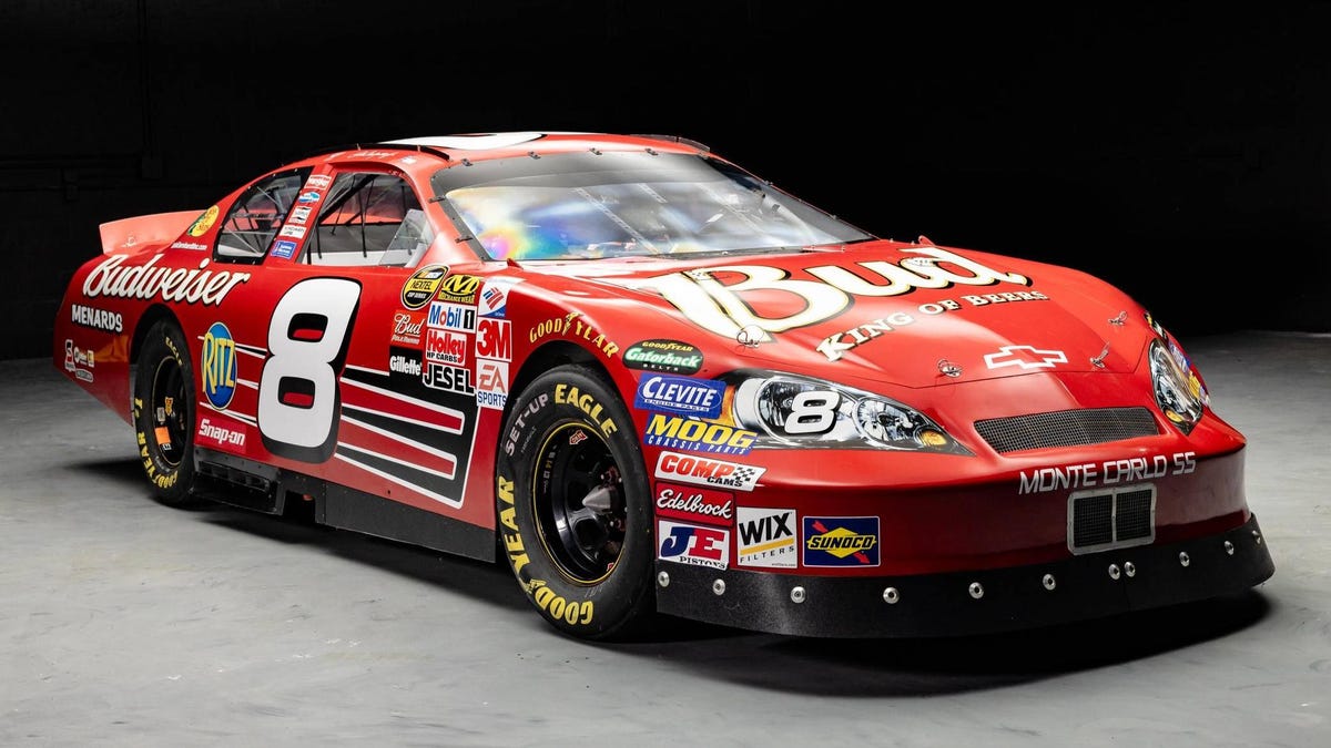 Here’s Your Chance To Own A NASCAR Race Car Driven By Dale Jr.