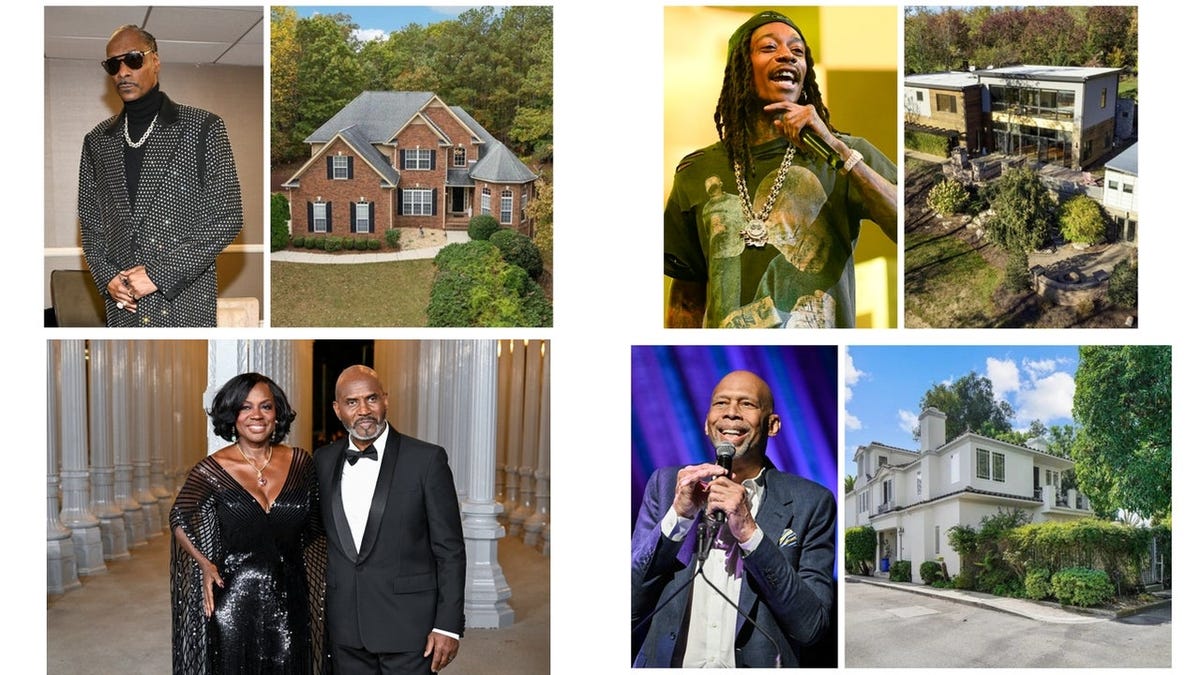 A Look Inside the Spectacular Homes of Vice President Kamala Harris; Snoop Dogg; Viola Davis; Zoe Saldaña; Shemar Moore; Burna Boy; Gabrielle Union and Dwayne Wade; Wiz Khalifa and Other Black Celebs #SnoopDogg