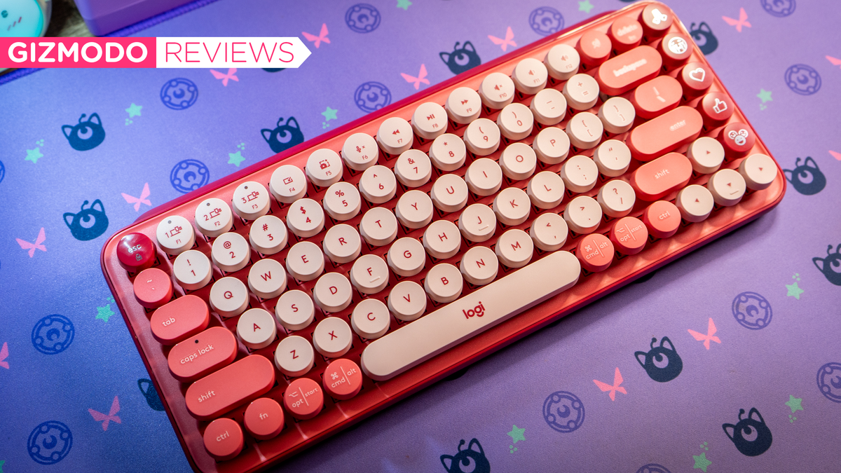 Cute Kawaii Typewriter Wireless Bluetooth Gaming Keyboard for Ipad