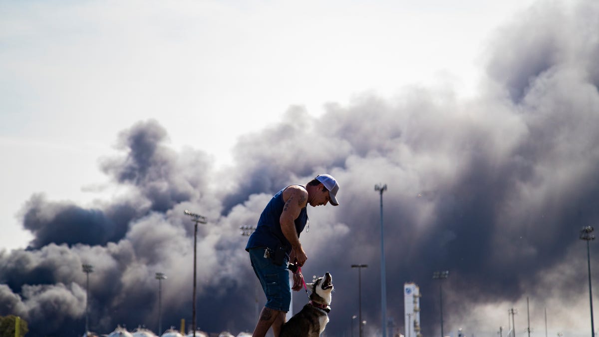 Chemical Plant Explosion Near Houston Blackens Skies, Injures One