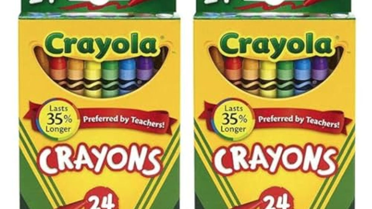 Crayola 24 Count Box Of Crayons Non-Toxic Color Coloring School ...