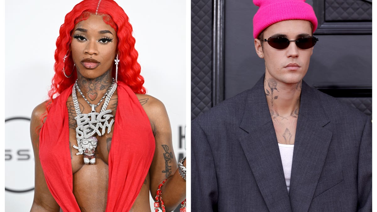 Justin Bieber Embraces, Kisses Sexyy Red in Viral Video