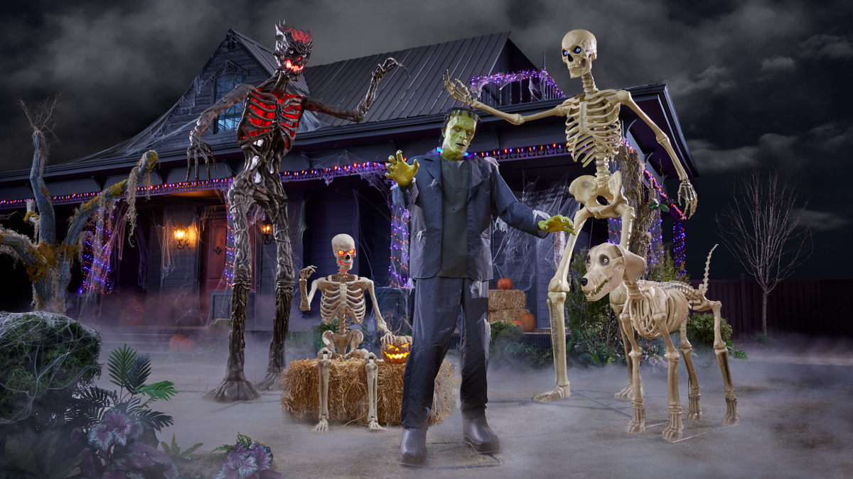 Home Depot's New Halloween Collection Brings Back All Your Giant-Sized Skeletal Friends