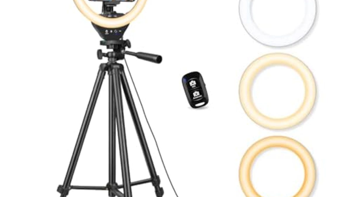 Illuminate Your Creativity with Sensyne Ring Light Extendable Tripod Stand, 43% Off