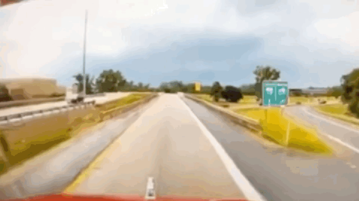 Watch An SUV Fly ‘Free Willy’ Style Over A Freeway On-Ramp