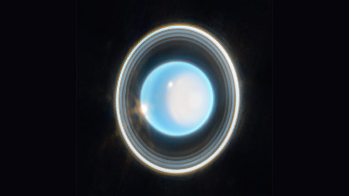 Hubble Captures Full View of Uranus' Rings on Edge | ESA/Hubble