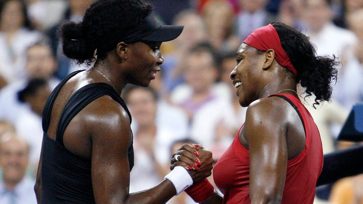 US Open: Serena and Venus Williams' 30 pro matches, in photos