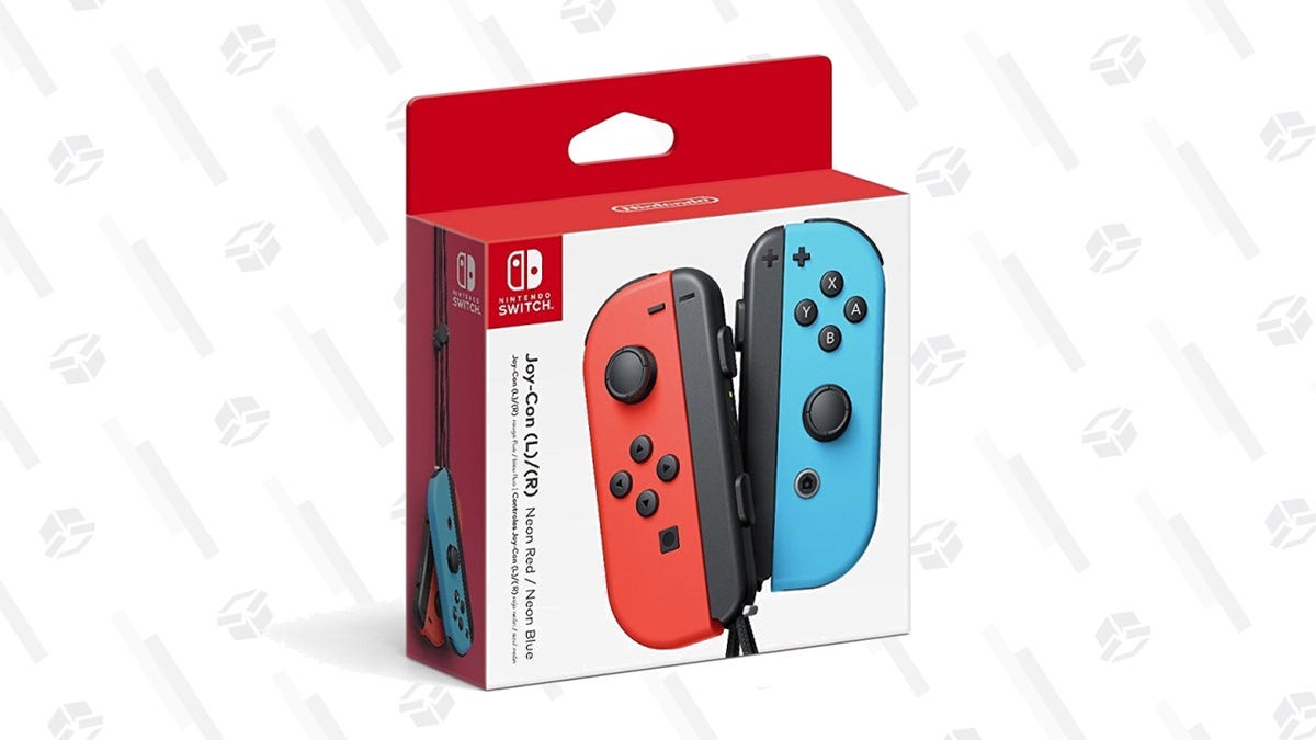 Save $11 on a Pair of Neon Red and Neon Blue Joy-Con Controllers