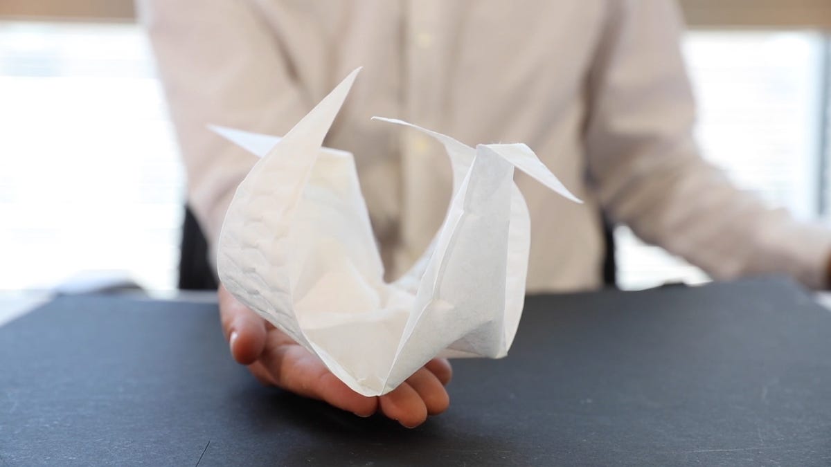 MIT's self-folding origami technology could change how we design everything from airbags to wearables
