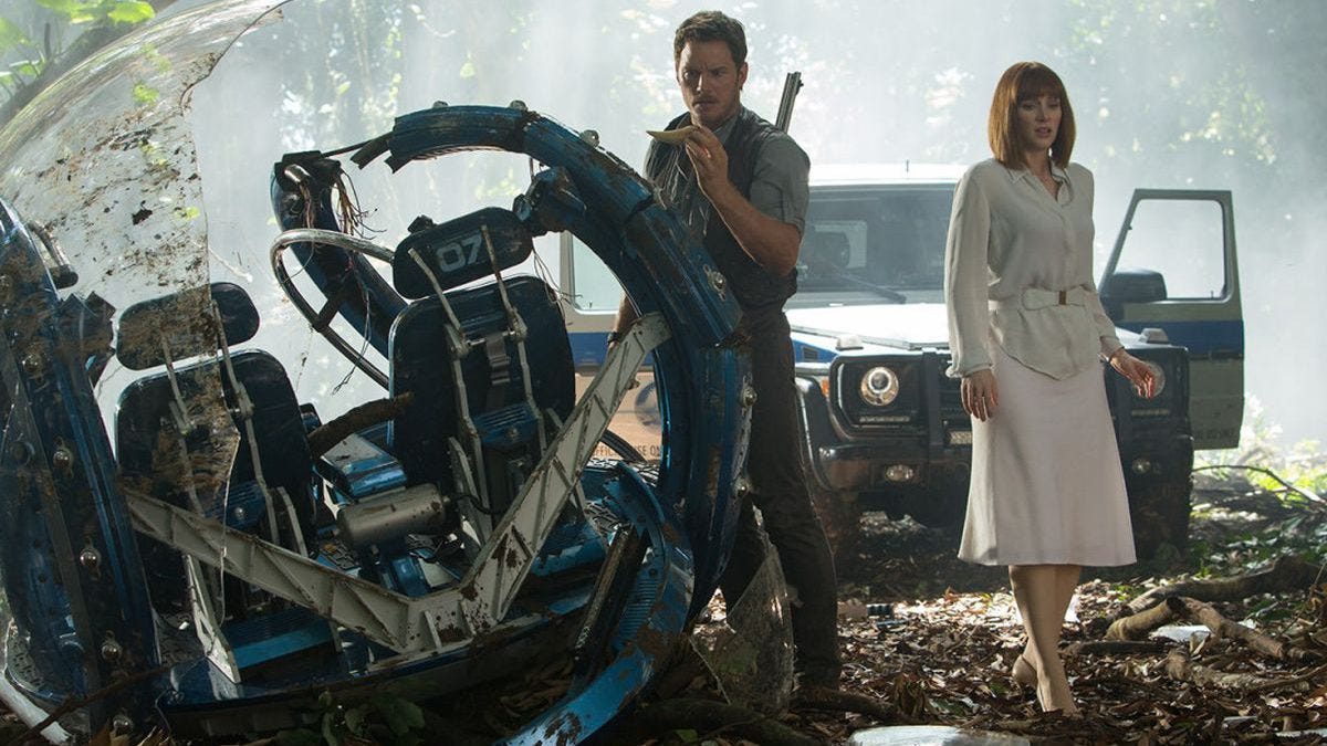 Jurassic World finally gave Bryce Dallas Howard sensible shoes to run from  dinosaurs