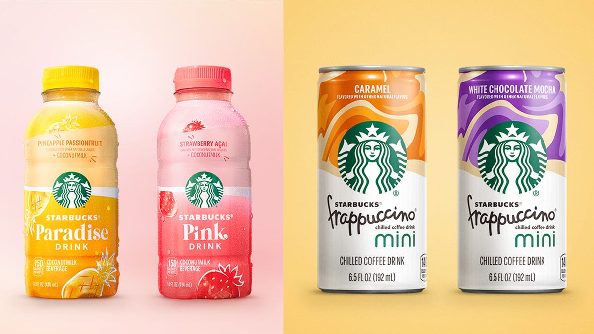 Starbucks Pink Drink Strawberry Acai + Coconut Milk - 14 Fl Oz