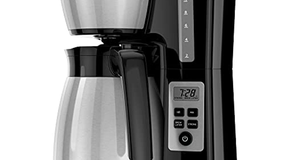 BLACK+DECKER 12 Cup Thermal Programmable Coffee Maker with Brew ...