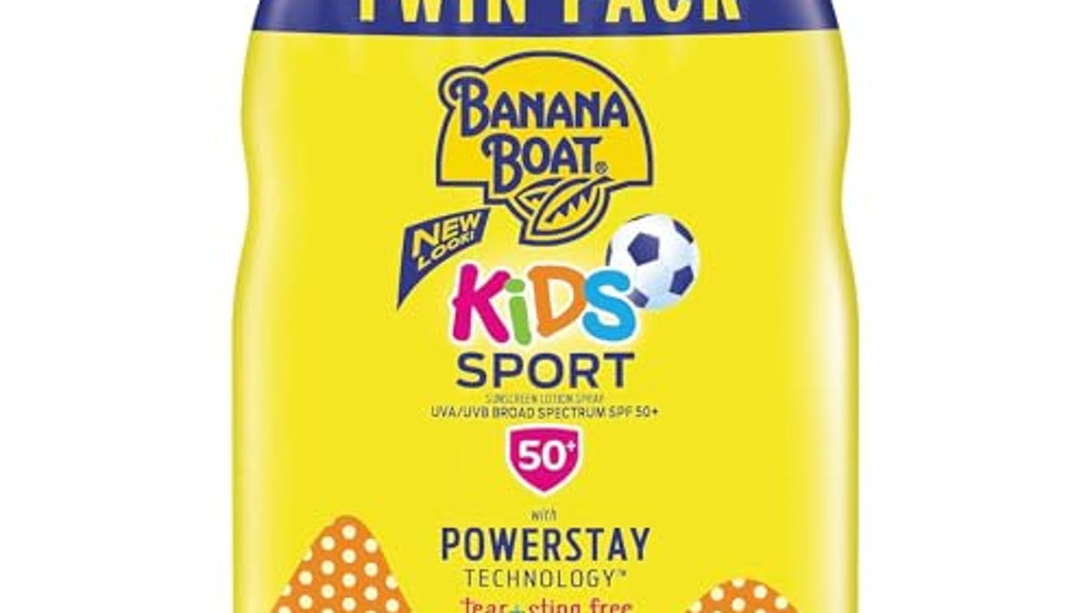 Banana Boat Kids Sport Sunscreen Spray Spf 50 Twin Pack 