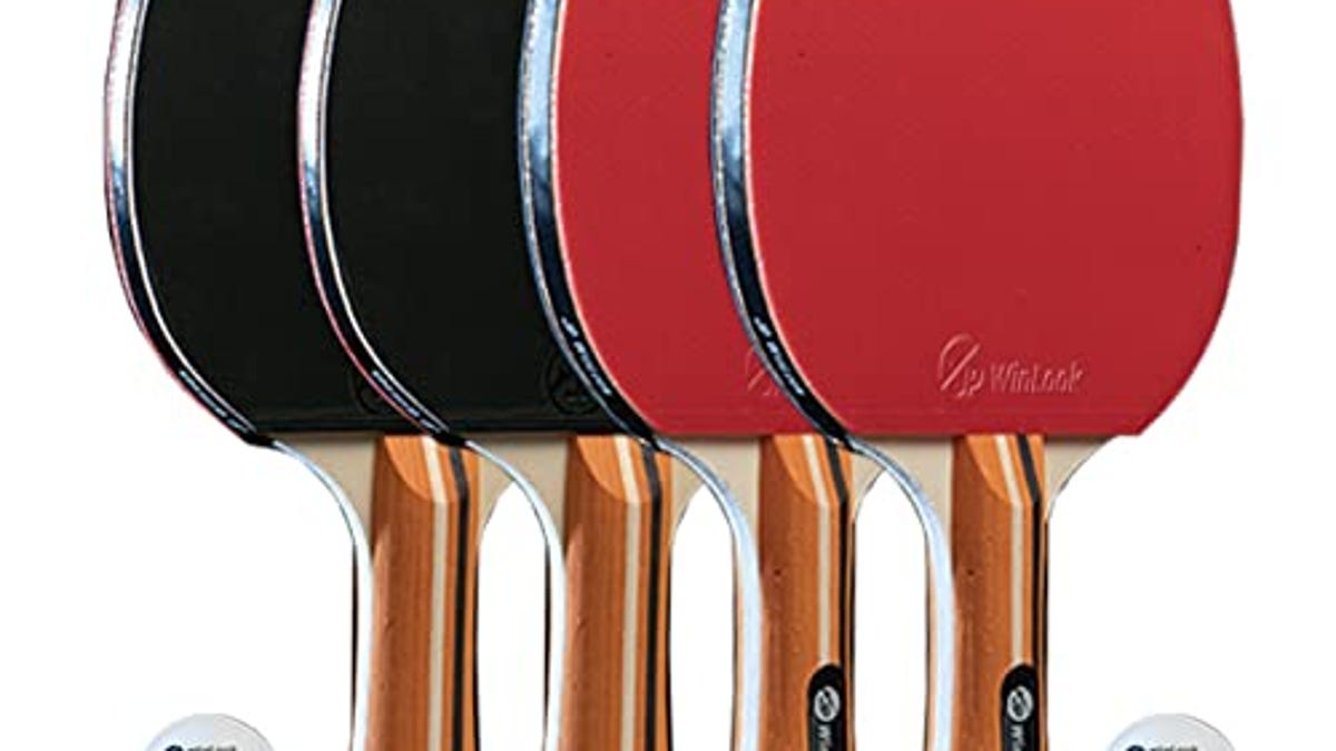 JP WinLook Ping Pong Paddles Sets of 4, Now 42% Off