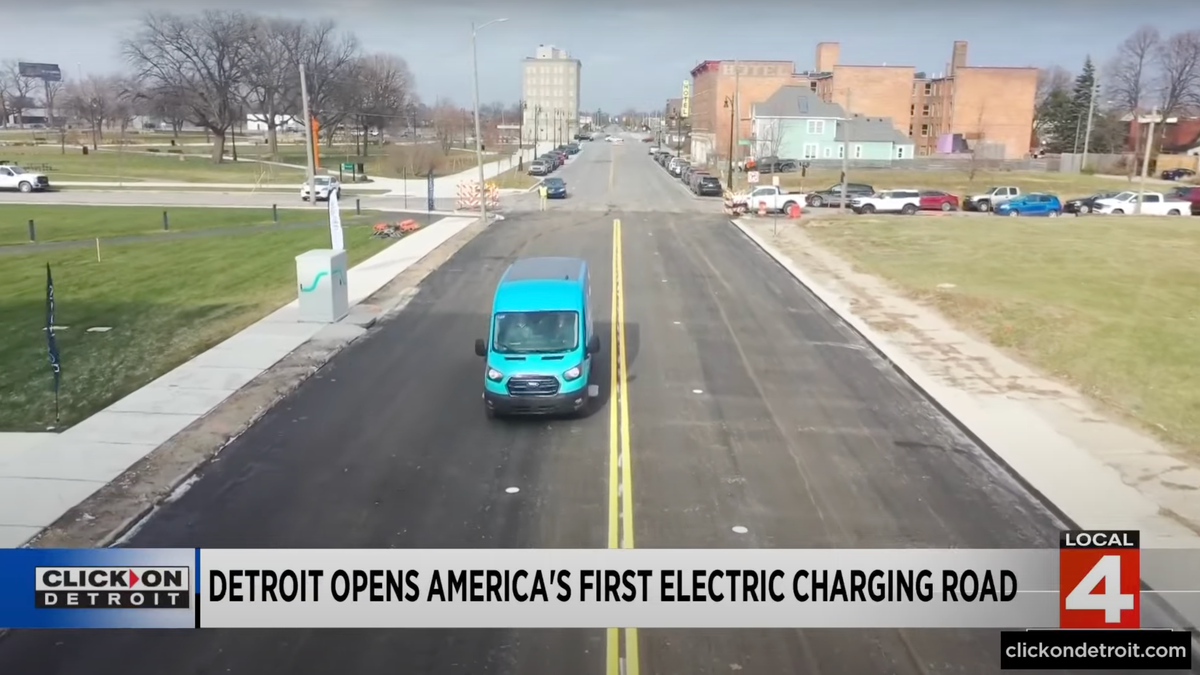 First Road In The U.S. That Charges Your EV While You Drive Opens In Detroit