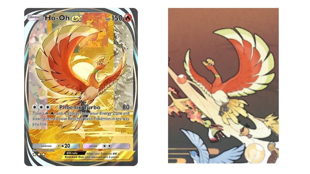 Plagiarism Concerns Hit Pokémon TCG Pocket Over Ho-Oh Card Art