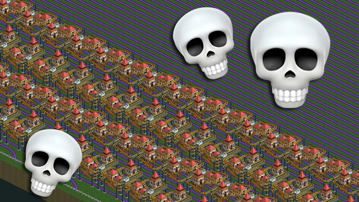 This RollerCoaster Tycoon ride takes 12 real-world years to complete