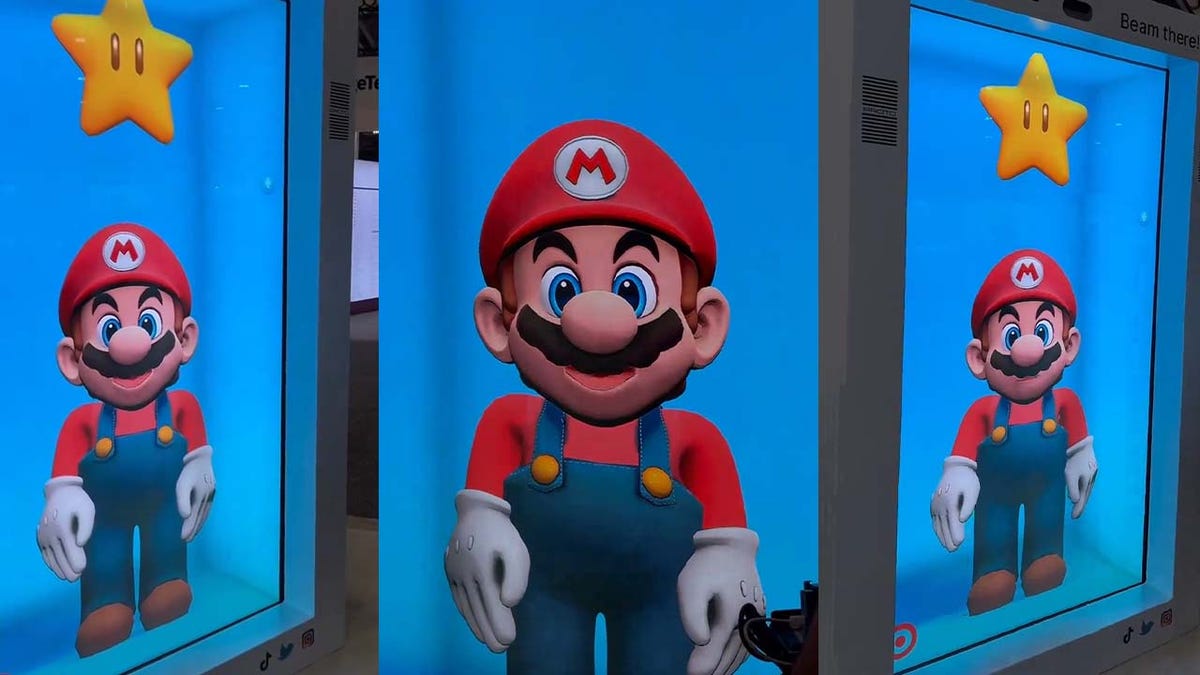 El Mario antropomórfico impulsado por IA en CES 2024 es una bestia terrible