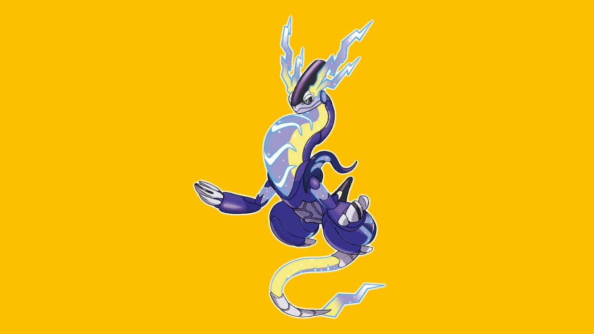Legendary Pokémon Miraidon  Dragon type pokemon, Pokemon art, Pokemon