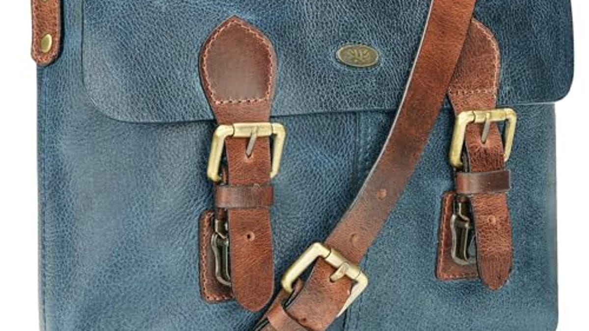 LUXEORIA Leather Messenger Bag for Men & Women, Now 53.85% Off