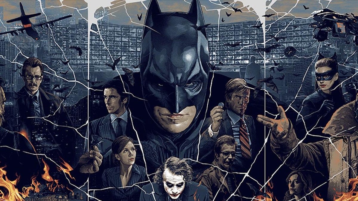 Batman Poster: Christopher Nolan's Dark Knight Trilogy by Gabz