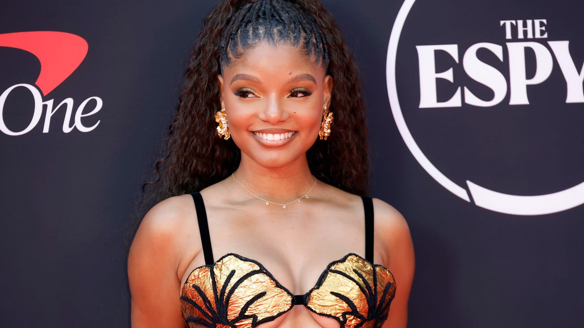 Halle Bailey shares an adorable photo of baby Halo at lunch