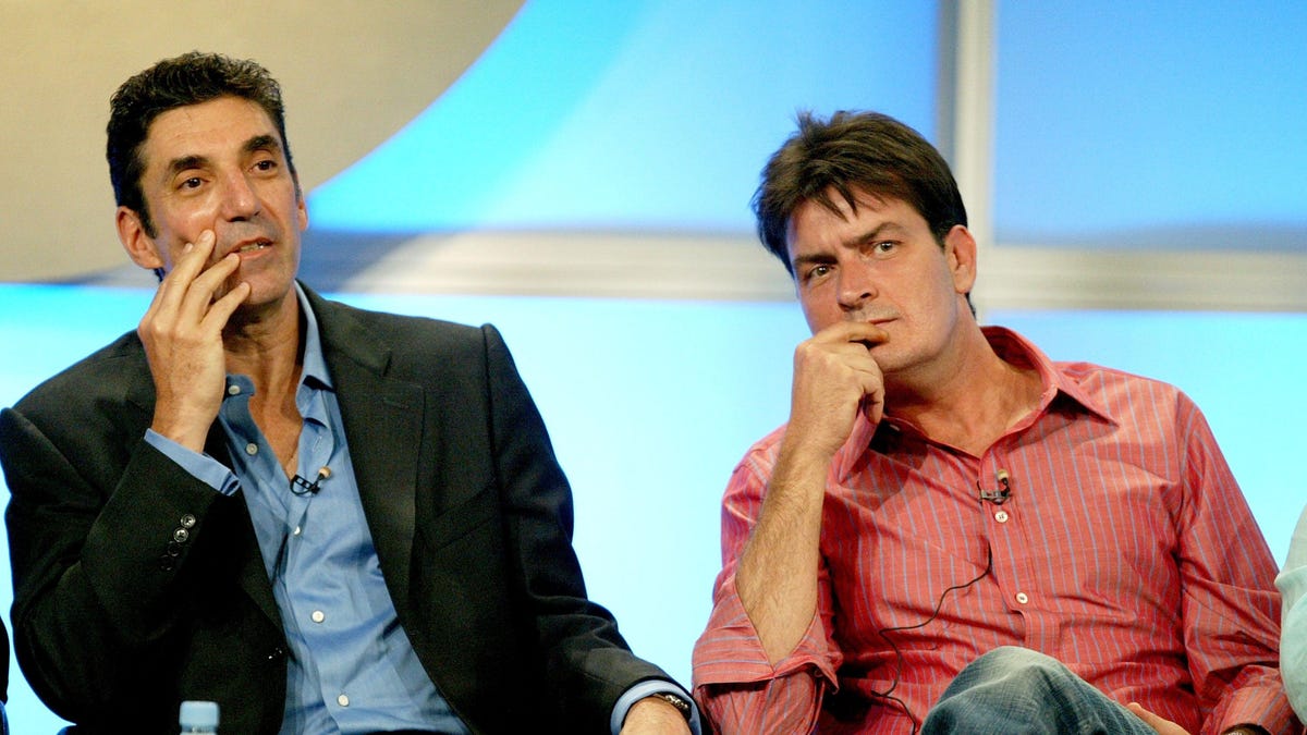 Charlie Sheen and "little maggot" Chuck Lorre are apparently friends again