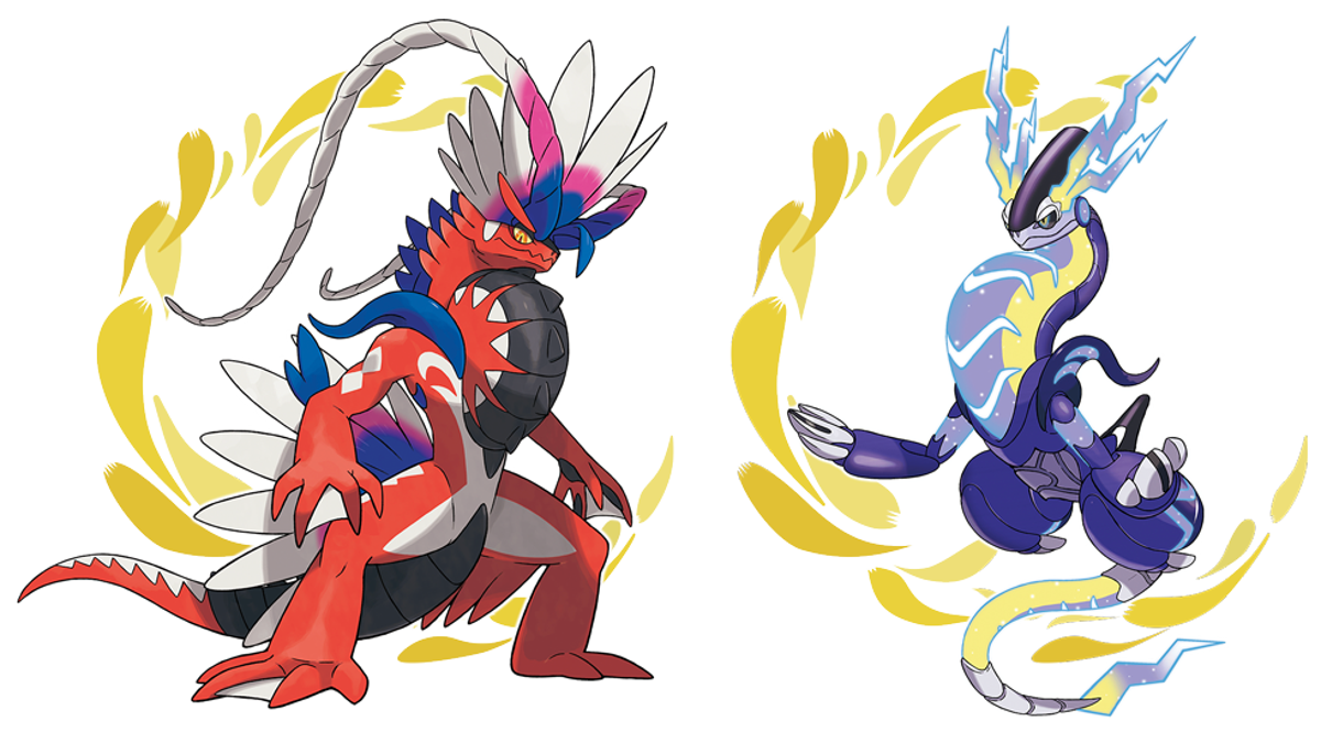 Serebii.net on X: Serebii Picture: Official images of Koraidon and  Miraodon, the Legendary Pokémon. Koraidon is exclusive to Scarlet and  Miraidon to Violet   / X