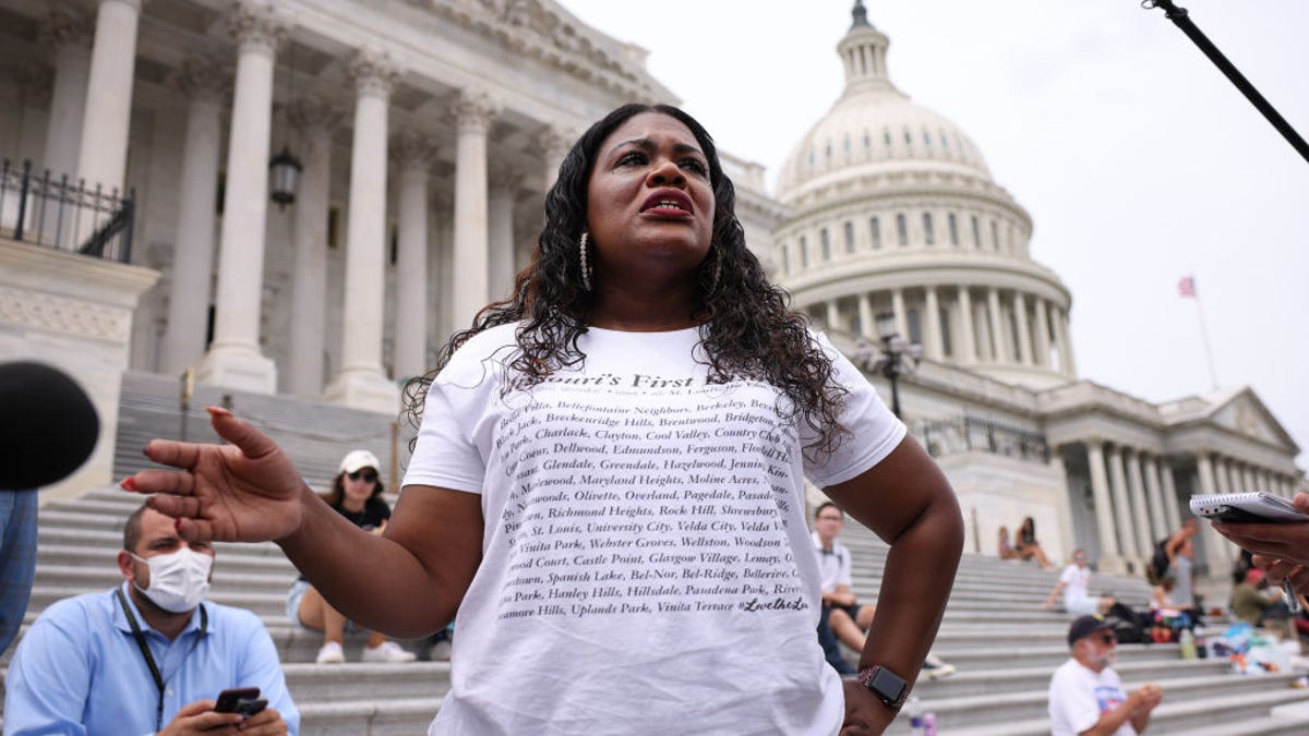 Rep. Cori Bush Stands Behind "Defund The Police" Slogan And Calls For ...