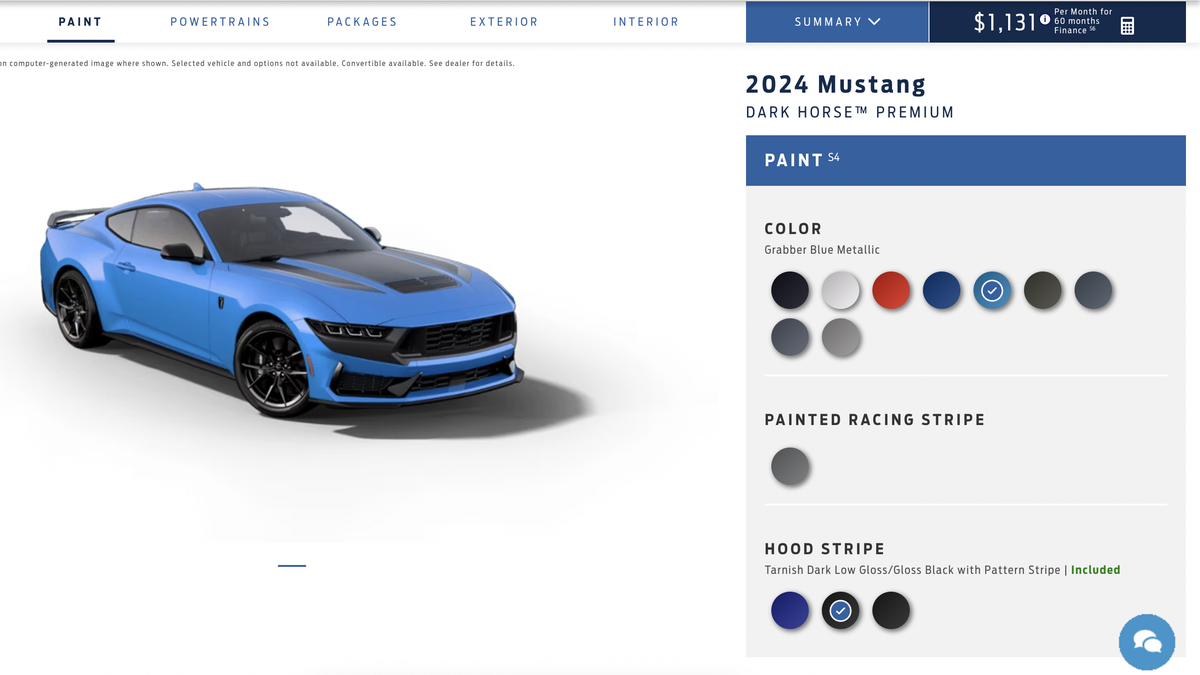 The 2024 Ford Mustang: All the Colors Available